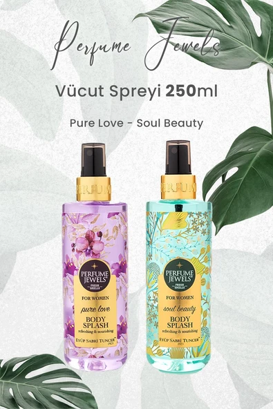Eyüp Sabri Tuncer Pj Body Splash Pure Love 250 ml ve Soul Beauty 250 ml ürün görseli 1