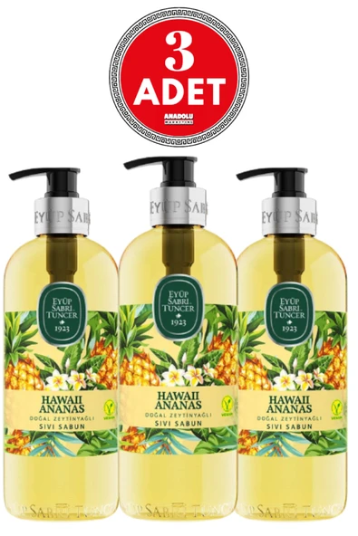 Eyüp Sabri Tuncer Sıvı Sabun Hawaii Ananas 500 ML x 3 Adet ürün görseli 1