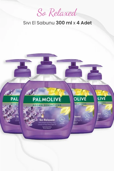 Palmolive Aroma Sensations So Relaxed Sıvı Sabun 300 ml x 4 Adet ürün görseli 1