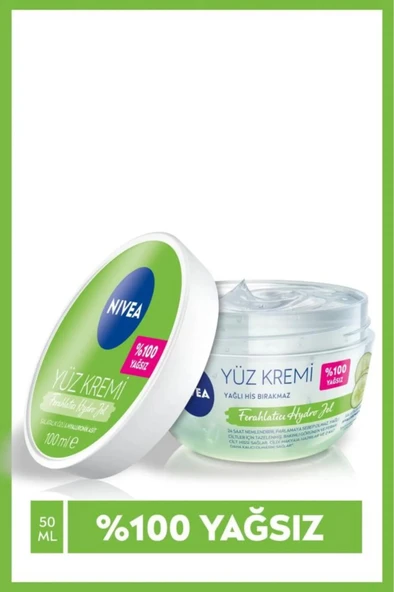 NIVEA Ferahlatıcı Hydro Jel Yüz Bakım Kremi 100ml, Hyaluronik Asit, ürün görseli 1