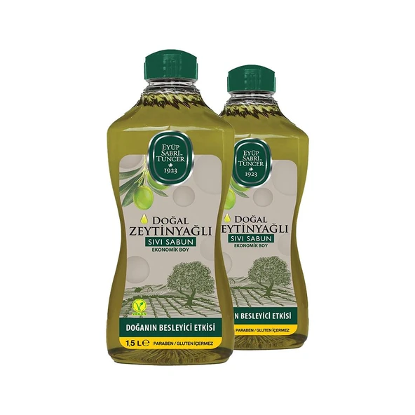 Eyüp Sabri Tuncer Doğal Zeytinyağlı Sıvı Sabun 1.5 lt x 2 ürün görseli 1