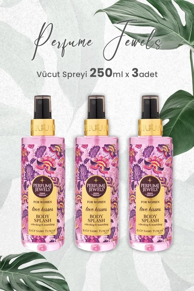 Eyüp Sabri Tuncer Pj Body Splash Love Kisses 250 ml x 3 Adet ürün görseli 1