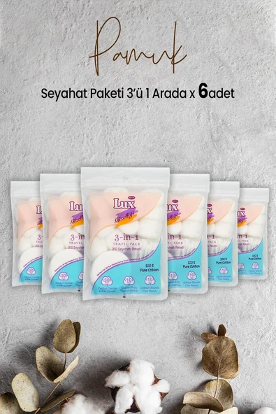 Lux 3' lü Seyahat Paketi x 6 Adet ürün görseli 1