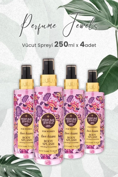 Eyüp Sabri Tuncer Pj Body Splash Love Kisses 250 ml x 4 Adet ürün görseli 1