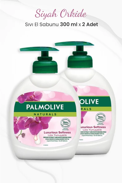 Palmolive Naturals Siyah Orkide Lüks Yumuşaklık Sıvı Sabun 300 ml x 2 Adet ürün görseli 1