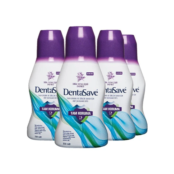Dentasave Cistus Tam Koruma Çalkalama Suyu 300 ml x 4 ürün görseli 1