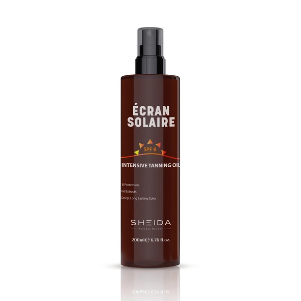 Sheida Écran Solaire Yoğun Bronzlaştırıcı Yağ SPF 8 200 ml ürün görseli 1