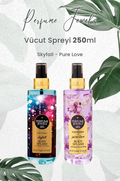 Eyüp Sabri Tuncer Vücut Spreyi Skyfall 250 ml ve Pure Love 250 ml ürün görseli 1