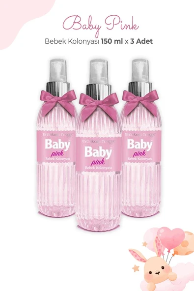 Eyüp Sabri Tuncer Baby Pınk Bebek Kolonyası 150 ml x 3 Adet ürün görseli 1