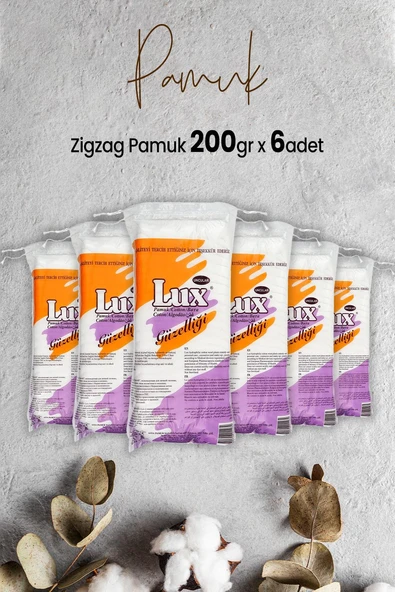 Lux Zigzag Pamuk 200 gr x 6 Adet ürün görseli 1