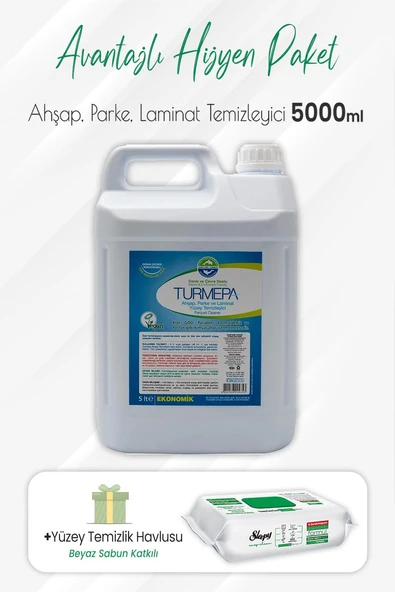 Turmepa Ahşap, Parke ve Laminat Yüzey Temizleyicisi 5 Litre dvc-5016804-32726 ürün görseli 1