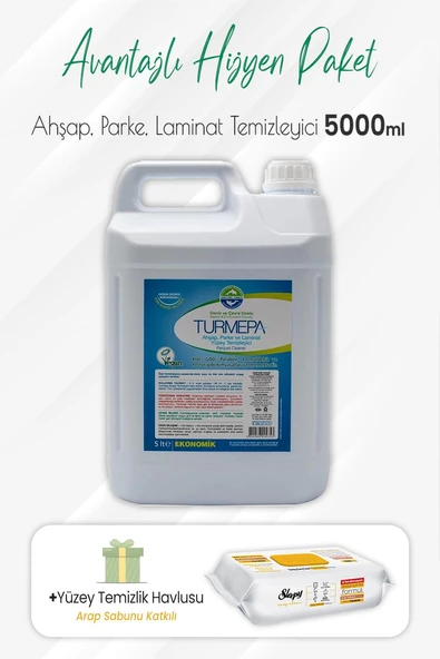 Turmepa Ahşap, Parke ve Laminat Yüzey Temizleyicisi 5 Litre dvc-5016820-32756 ürün görseli 1