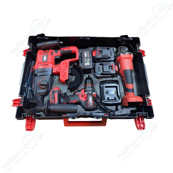 Attlas ATB-21 3'lü Kömürsüz Motor Kombo Set A0104170 ürün görseli 1