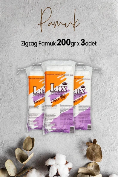 Lux Zigzag Pamuk 200 gr x 3 Adet ürün görseli 1