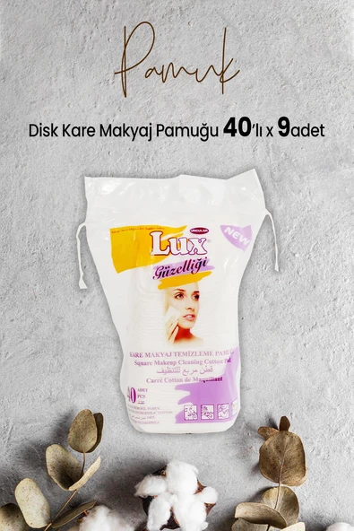 Lux Disk Kare Makyaj Pamuğu 40' lı x 9 Adet ürün görseli 1