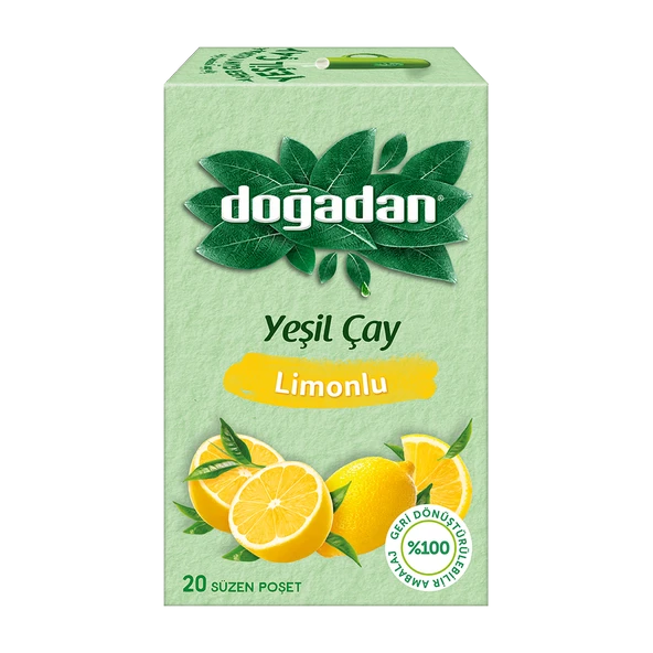 Doğadan Yeşil çay Limonlu 20'li ürün görseli 1
