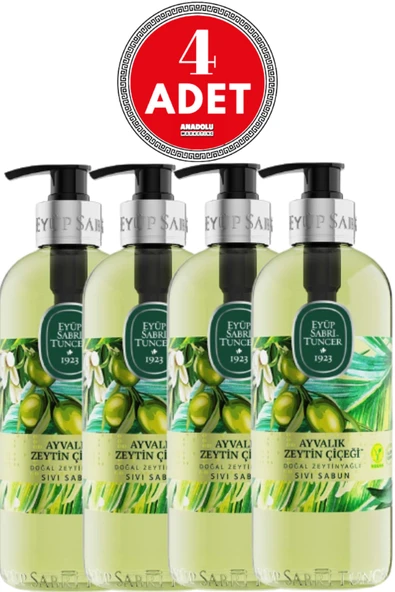 Eyüp Sabri Tuncer Ayvalık Zeytin Çiçeği Sıvı Sabun 500 ml x 4 Adet ürün görseli 1