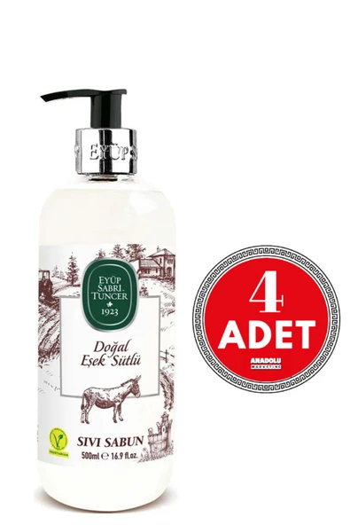 Eyüp Sabri Tuncer Doğal Eşek Sütlü Sıvı Sabun 500 ml x 4 Adet ürün görseli 1