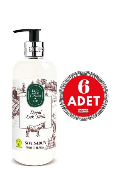 Eyüp Sabri Tuncer Doğal Eşek Sütlü Sıvı Sabun 500 ml x 6 Adet ürün görseli 1