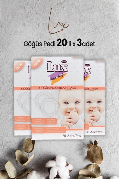 Lux Göğüs Pedi 20' li x 3 Adet ürün görseli 1
