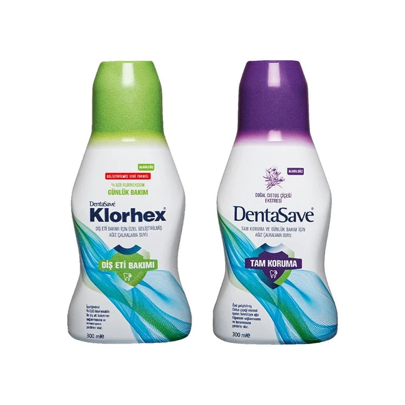 Dentasave Klorhex Günlük Bakım ve Cistus Çiçeği Ağız Çalkalama Suyu 300 ml dvc-5004752-17171 ürün görseli 1