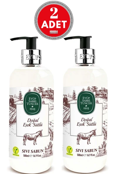 Eyüp Sabri Tuncer Eşek Sütlü Sıvı Sabun 500 ml x 2 Adet ürün görseli 1