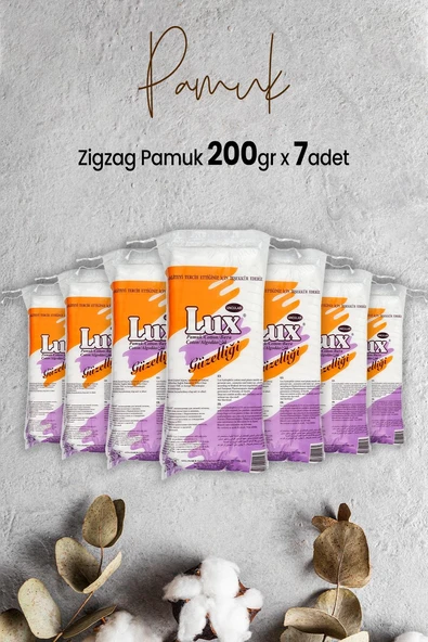 Lux Zigzag Pamuk 200 gr x 7 Adet ürün görseli 1