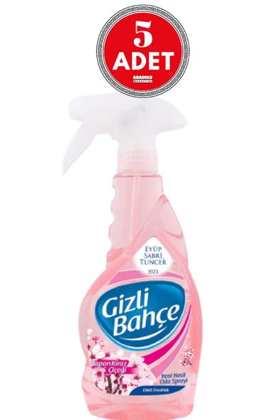 Eyüp Sabri Tuncer Gizli Bahçe Oda Kokusu Japon Kiraz Çiçeği 500 ml x 5 Adet ürün görseli 1