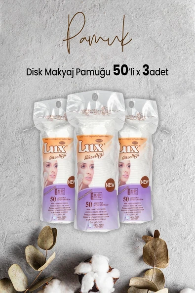 Lux Disk Makyaj Pamuğu 50'li x 3 Adet ürün görseli 1