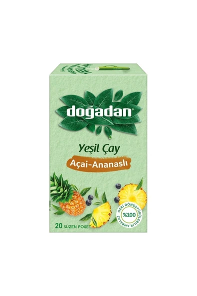 Doğadan Yeşil Çay Açai Ananaslı Bardak Poşet Çay dvc-5005541-18653 ürün görseli 1
