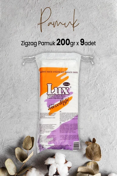 Lux Zigzag Pamuk 200 gr x 9 Adet ürün görseli 1