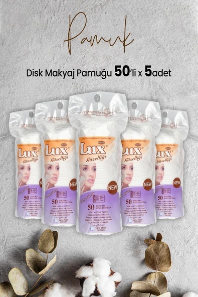 Lux Disk Makyaj Pamuğu 50'li x 5 Adet ürün görseli 1