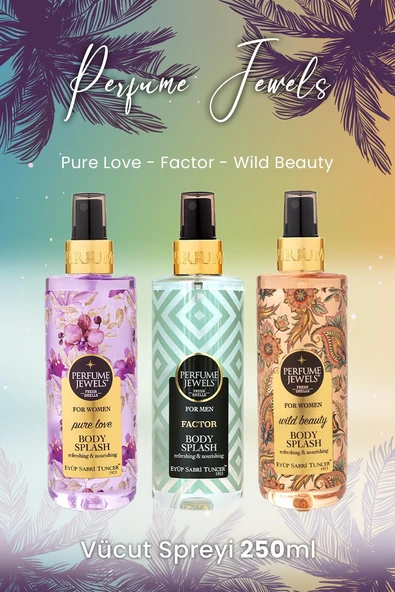 Eyüp Sabri Tuncer Vücut Spreyi Pure Love, Factor ve Wild Beauty ürün görseli 1