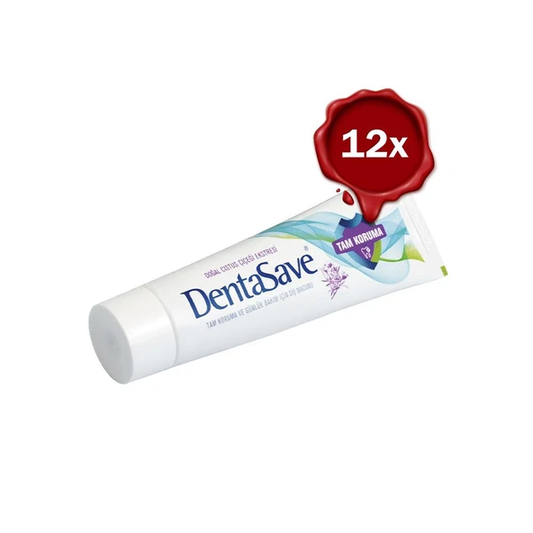 DentaSave Diş Macunu Tam Koruma Cıstus Çiçeği 75 ml x 12 ürün görseli 1