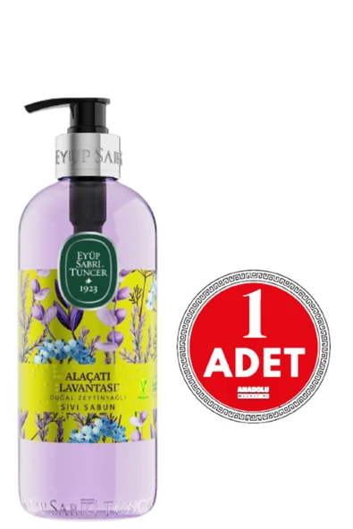 Eyüp Sabri Tuncer Alaçatı Lavantası Doğal Zeytinyağlı Sıvı Sabun 500 ml ürün görseli 1