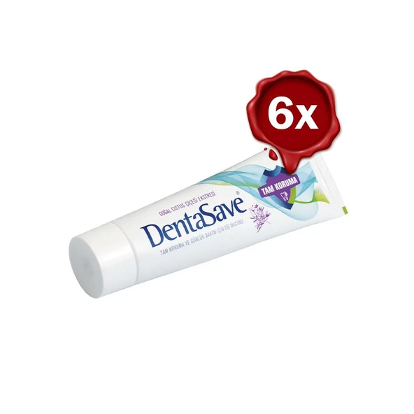 DentaSave Diş Macunu Tam Koruma Cıstus Çiçeği 75 ml x 6 ürün görseli 1
