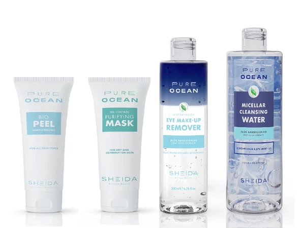Sheida Pure Ocean Makyaj ,Yüz Temizleme ve Peeling Seti ürün görseli 1