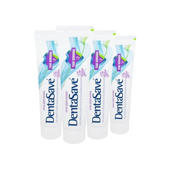 DentaSave Diş Macunu Tam Koruma Cıstus Çiçeği 75 ml x 4 ürün görseli 1