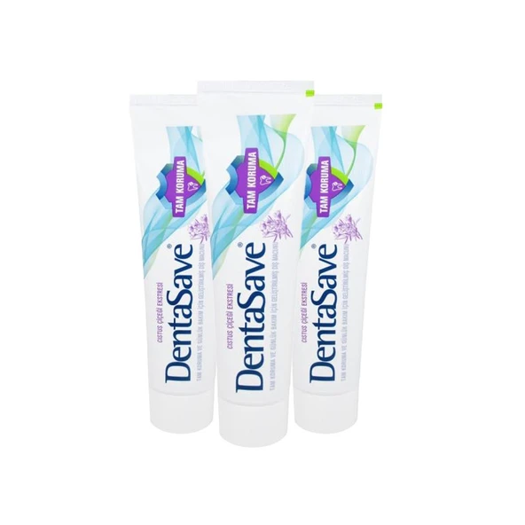 DentaSave Diş Macunu Tam Koruma Cıstus Çiçeği 75 ml x 3 ürün görseli 1
