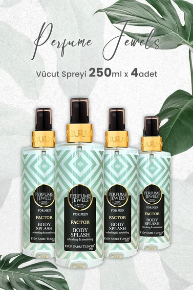 Eyüp Sabri Tuncer Body Splash Factor 250 ml x 4 Adet ürün görseli 1