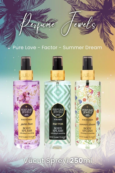 Eyüp Sabri Tuncer Vücut Spreyi Pure Love, Factor ve Summer Dream ürün görseli 1