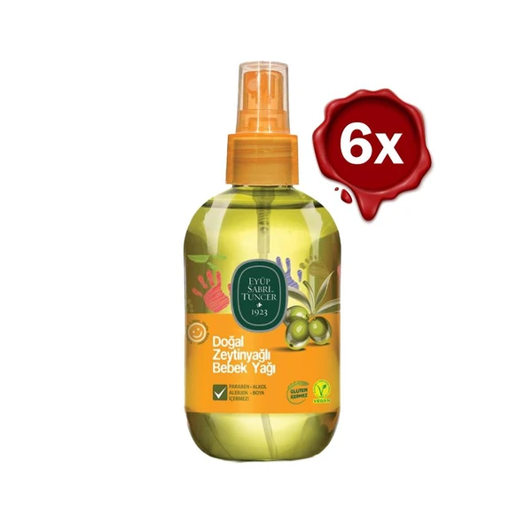 Eyüp Sabri Tuncer Doğal Zeytinyağlı Bebek Yağı 280 ml x 6 ürün görseli 1