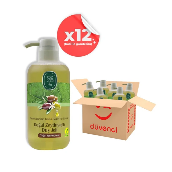 Eyüp Sabri Tuncer Doğal Zeytinyağlı Duş Jeli 600 ml x 12 ürün görseli 1