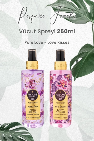 Eyüp Sabri Tuncer Pj Body Splash Pure Love 250 ml ve Love Kisses 250 ml ürün görseli 1