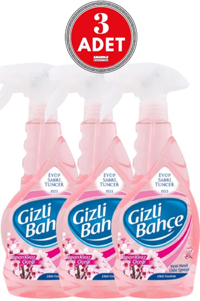 Eyüp Sabri Tuncer Gizli Bahçe Oda Kokusu Japon Kiraz Çiçeği 500 ml x 3 Adet ürün görseli 1