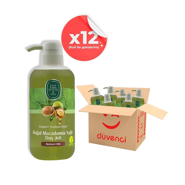 Eyüp Sabri Tuncer Doğal Macadamia Yağlı Duş Jeli 600 ml x 12 ürün görseli 1