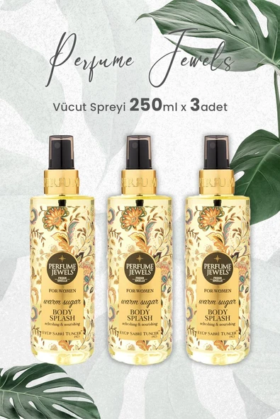 Eyüp Sabri Tuncer Pj Body Splash Warm Sugar 250 ml x 3 Adet ürün görseli 1
