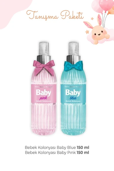 Eyüp Sabri Tuncer Bebek Kolonyası 2'li Set Pink ve Blue 150 ml ürün görseli 1