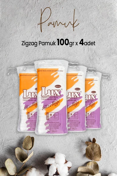Lux Zigzag Pamuk 100 gr x 4 Adet ürün görseli 1