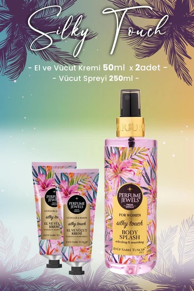 Eyüp Sabri Tuncer Silky Touch Vücut Spreyi 250 ml ve Krem 50 ml x 2 Adet ürün görseli 1